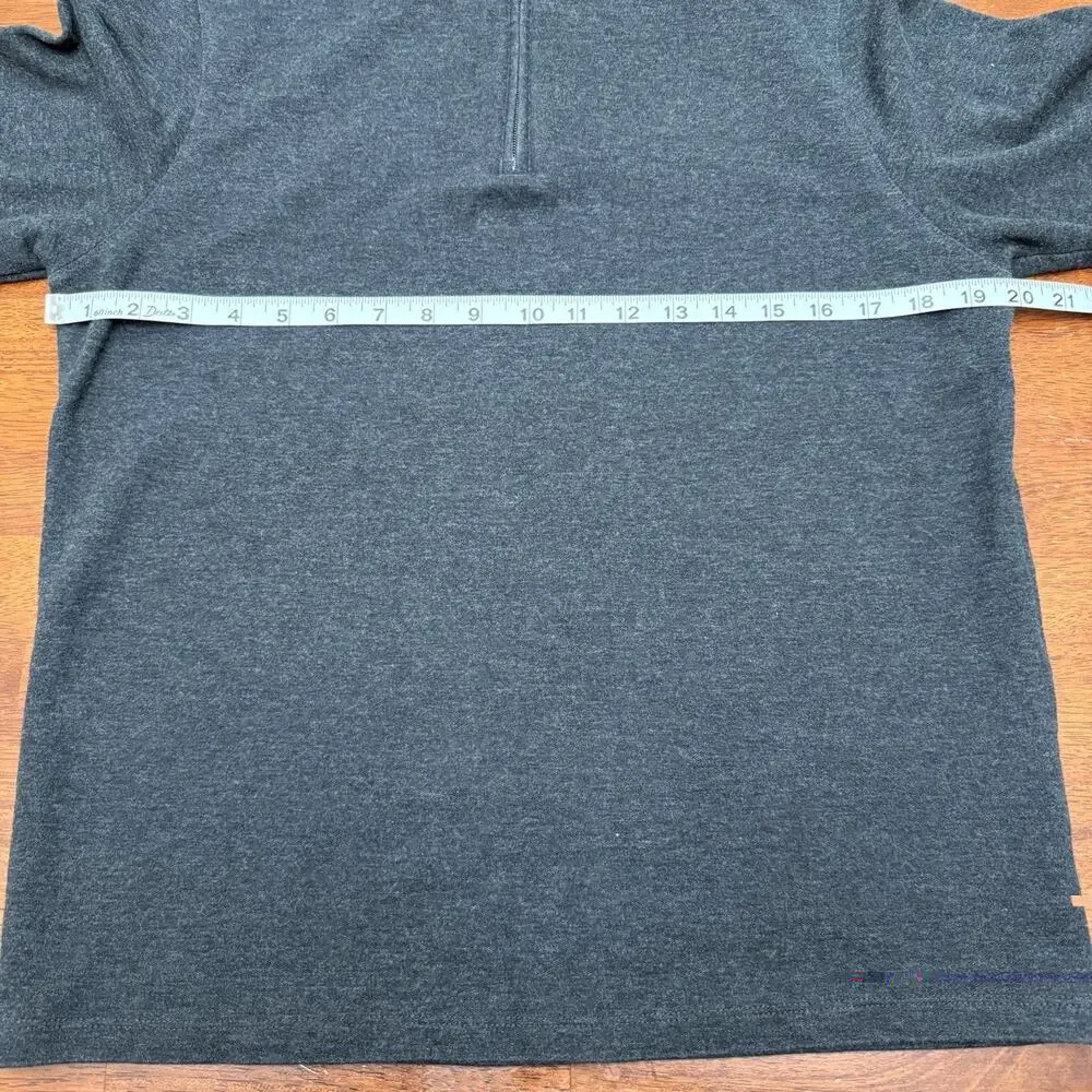 Mizzen Main Wooster 1/4 Zip Pullover Men's‎ Small Lightweight Soft Preppy Gray